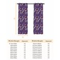thumbnail image 6 of Fsddascl Halloween Horror Skull Blackout Curtains for Bedroom/Living Room, Thermal Insulated Kitchen Curtains, Pumpkins Bats Purple Grommet Darkening Window Treatment Drapes 42"x84"x2, 6 of 6