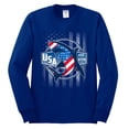 thumbnail image 2 of Wild Bobby Great White Shark USA Since 1776 Men Long Sleeve Shirt, 2 of 6
