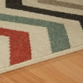 thumbnail image 3 of HomeRoots 486827 4 x 6 ft. Stone Chevron Stain Resistant Indoor & Outdoor Rectangle Area Rug, 3 of 5