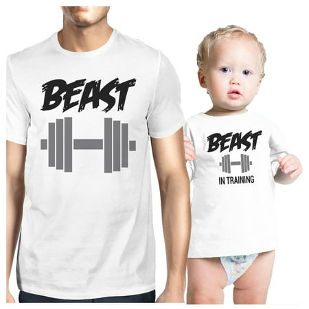 

Beast In Training Dad and Baby Matching Gift T-Shirts Fathers Day