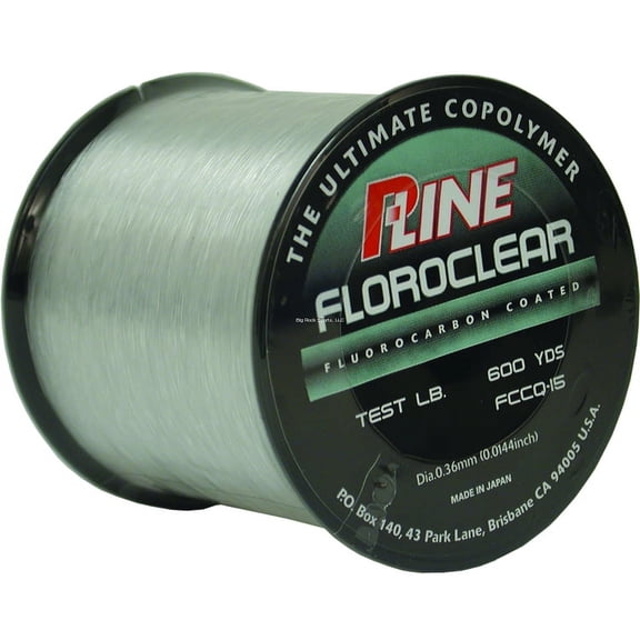 P-Line Floroclear Fluorocarbon Coated Mono 4lb 600yd, Clear