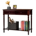 thumbnail image 7 of Costway Console Table Drawers Bottom Shelf Accent Sofa Entryway Hall Espresso, 7 of 7