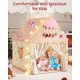 thumbnail image 5 of Tienda de campaña Tmsluody Princess para interiores con luces para niños, color rosa, 5 of 7