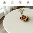 thumbnail image 4 of Kithkasa Modern Round Dining Table for 4, Circle Dining Room Table 45" with Pedestal, Dining Table for Kitchen Dining Room,White(Table Only), 4 of 7