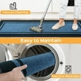 thumbnail image 6 of Light Blue & Navy 24" x 70" Non-Slip Machine Washable Kitchen Runner Rugs - Absorbent Comfort Standing Mats for Sink, Laundry and Hallway, Rolled Packaging, 6 of 14