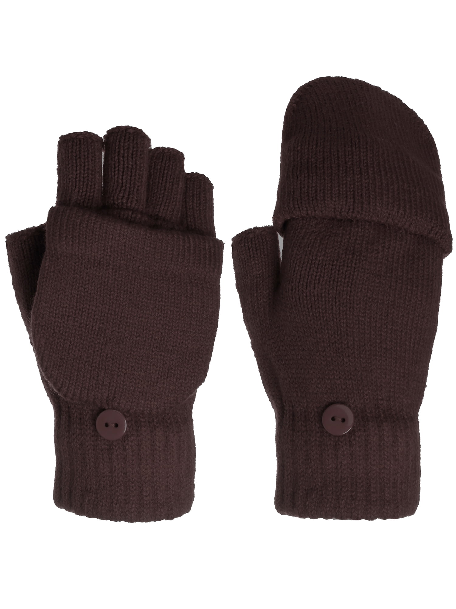 Emmalise Women Winter Fingerless Texting Gloves with Mitten Flap 1
