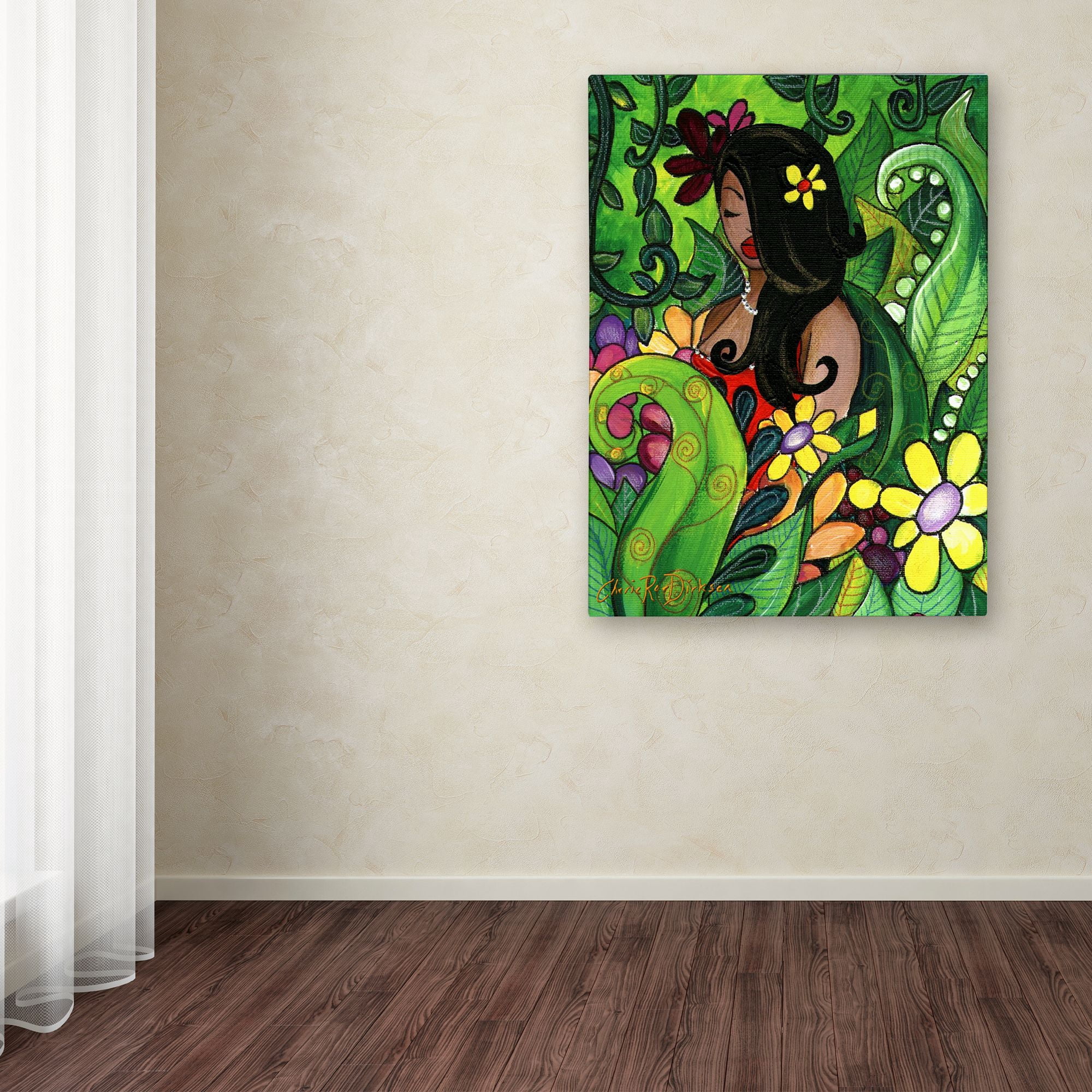 Trademark Fine Art 'Hawaiian Girl' Canvas Art by Cherie Roe Dirksen