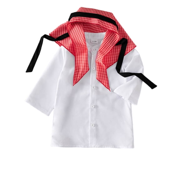 BOOMNY Toddler Baby Boys Muslim Robe Long Sleeve Thobe For Kids Embroidered Breathable Loose Fit Cozy Childrens Traditional Tops