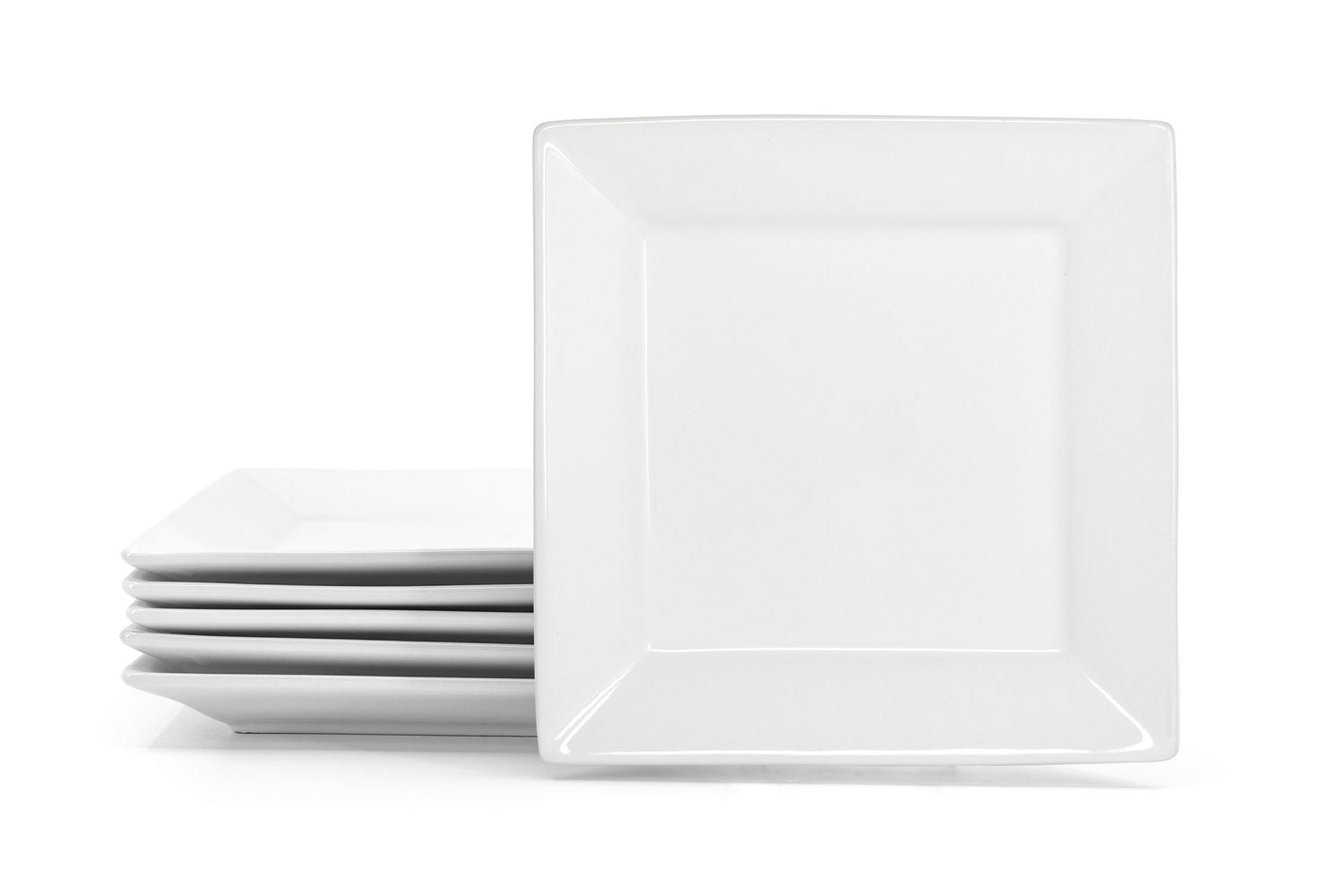 Assiettes à salade carrées Hometrends, ensemble de 6