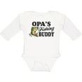 thumbnail image 3 of Inktastic Opa's Fishing Buddy Boys Long Sleeve Baby Bodysuit, 3 of 5