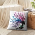thumbnail image 4 of LALILO Throw Pillow Covers African Woman African Hair Head Art Cushion Cover 18" x 18", 2 Pack, 4 of 6