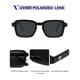 thumbnail image 4 of Gafas de Sol VANLINKER Polarizadas Cuadradas a la Moda VL9849 Negro, 4 of 5