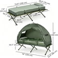 thumbnail image 3 of Outsunny Lit de Camp de Randonnée pour Tente, Ensemble Portable avec Sac de Couchage et Matelas, 3 of 10