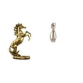 thumbnail image 1 of Estatua del caballo,Estatua de caballo de pie hecha a mano de resina de cafetería,Pareja en miniatura,Pareja de enamorados abrazándose en miniatura para el Día de San Valentín,Estatua de, 1 of 8