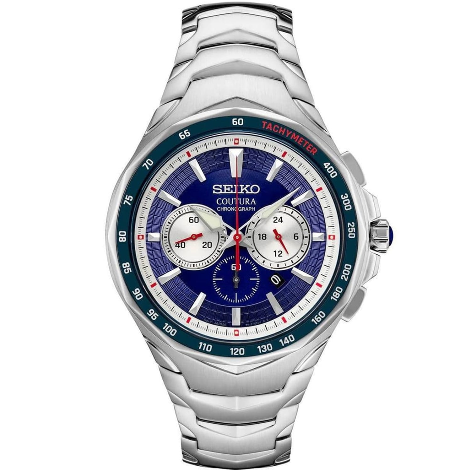 Seiko Men's Solar Coutura Chronograph Quartz Stainless Steel