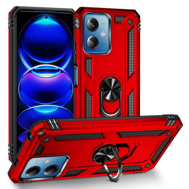 Funda de teléfono para Xiaomi Poco X5 5G y Redmi Note 12 5G (Global) de Uso Rudo Shockproof + Cristal 9D