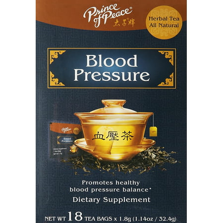 PRINCE OF PEACE Blood Pressure Herbal Tea 18 Bag, 1.14