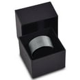 thumbnail image 5 of Charming Jewelers Tungsten Wedding Band Ring 12mm for Men Women Comfort Fit Black Pipe Cut Brushed Lifetime Guarantee Size 9.5, 5 of 5