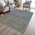 thumbnail image 6 of Dalyn Rugs Machine Washable Indoor/Outdoor Chantille Blue 10' x 14' Rug, 6 of 9