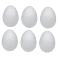 thumbnail image 2 of Huevos de Pascua de espuma, versátiles, lisos, para pintar, para rellenar cestas, hechos a mano 6 piezas de 15 cm, 2 of 8