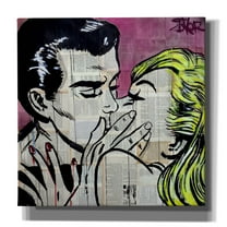 Epic Graffiti 'Shut Up And Kiss Me' by Loui Jover, Canvas Wall Art, 18"x18"