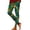 Dark Green, variant on Women's Leggings Thanksgiving Turkey Maple Leaf Print 4-Way Stretch Casual Running Workout Leggings