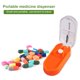 thumbnail image 5 of Caja rectangular portátil para cortar tabletas dispensador de pastillas caja de Ndcxsfigh almacenamiento (naranja), 5 of 8