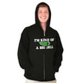 thumbnail image 4 of Kind Of Big Dill Food Funny Pickle Zip Up Hoodie Men's Women's Brisco Brands S, 4 of 6
