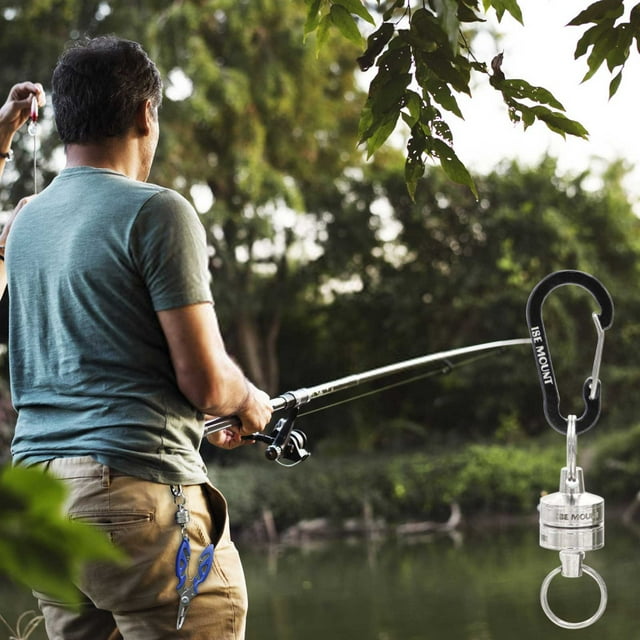 Outdoor Stainless Steel Magnetic Slip Rope Telescopic Rope Magnetic Suction Hanging Buckle Metal Mountaineering Buckle Steel Rope Keychain Hanging Rope
