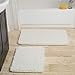 thumbnail image 3 of Lavish Home 2 Piece Memory Foam Shag Bath Mat - White, 3 of 4