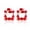 red, variant on Midnight Blush Statement Earrings – Purple Crystal Square Drop Earrings for Women