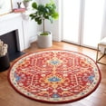 thumbnail image 2 of SAFAVIEH Antiquity Craig Oriental Area Rug, Red/Yellow, 6' x 6' Round, 2 of 7