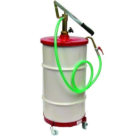 Pump Drum Cover - Gear Lube Pump with Hose, Dolly & Cover for 16 gal Drum