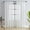 White, variant on Embroidered Diamond Pattern Sheer Curtains 2 Panels Semi Voile Set with Rod Pocket for Living Room & Bedroom