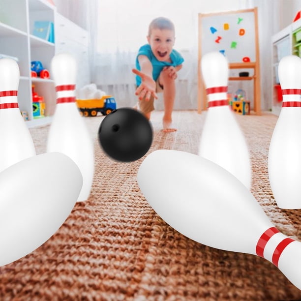 Ensemble De Bowling Enfant – 10 Quilles Et 2 Boules – Plastique Léger – Jeu Intérieur/Extérieur – Dès 2 Ans