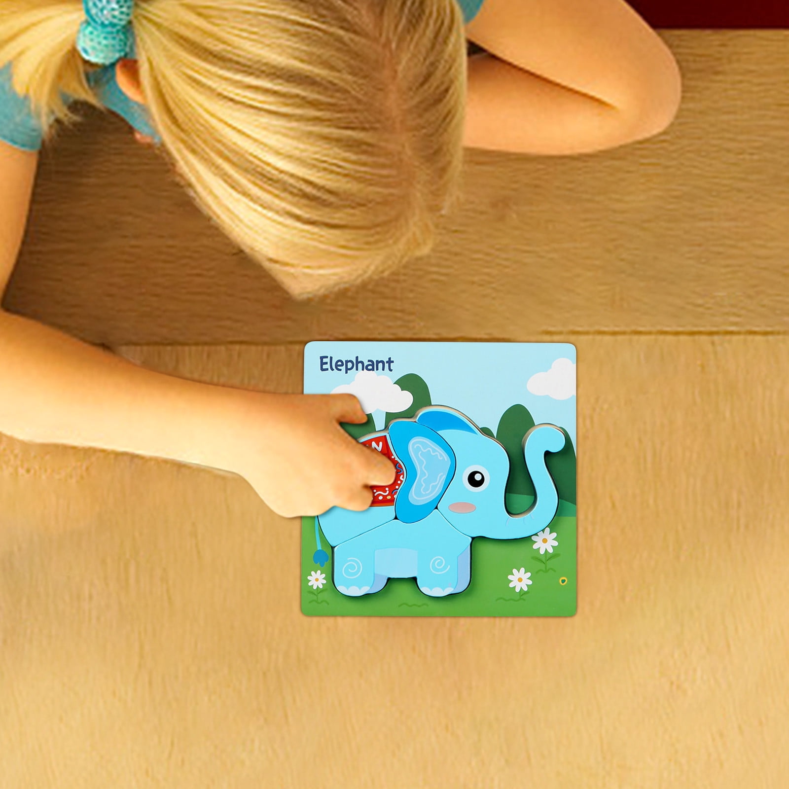 Tuscom Wooden Puzzles Animal Toddlers Kids, 1 xWooden Puzzle Toy