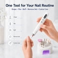 thumbnail image 5 of STARBIAO Electric Nail Drill Kit with Charging Base & Mini UV Nail Lamp, 18000 RPM Cordless Nail File, 6-Speed Rechargeable E-File with Digital Display, Bit Storage for Acrylic Gel Nails, 5 of 9