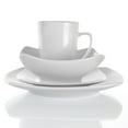 thumbnail image 2 of Elama Hayes 16 Piece Square Porcelain Dinnerware Set in White, 2 of 7