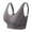 Grey, variant on Bras for Women,Front Closure Racerback Underwire Bra Full Coverage Unlined Plus Size Support,Sports Bras for Women,Grey,2XL