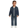 thumbnail image 2 of Wonder Nation Baby and Toddler Boy Denim Jacket, Sizes 12M - 5T, 2 of 5