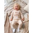 thumbnail image 6 of Cenuakty Fall Outfit Long Sleeve Letter Embroidery Romper Drawstring Pants, 6 of 8
