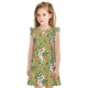 thumbnail image 1 of Balery Snake And Floral Camisón de princesa para niñas, pijama de algodón con mangas abullonadas, suave y bonito.-Large, 1 of 6