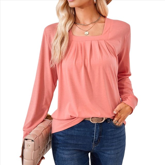 Túnica de Larga para Mujer, Color Rosa, Talla XL