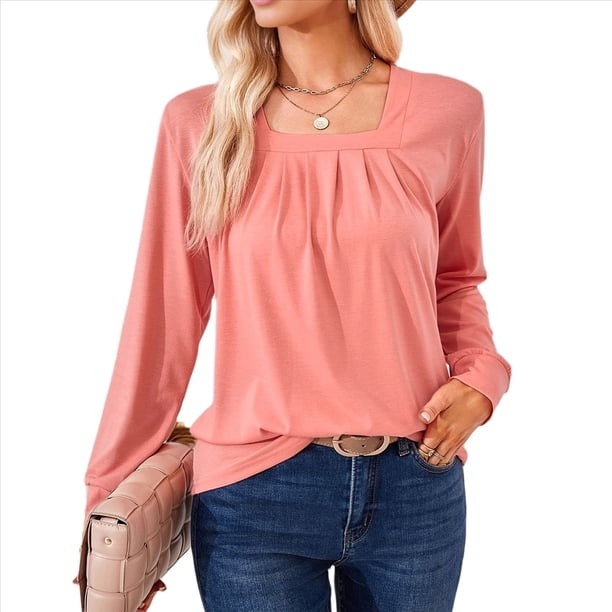 Túnica de Larga para Mujer, Color Rosa, Talla XXL