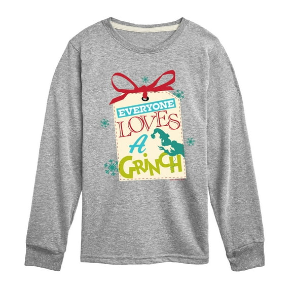 Dr. Seuss The Grinch - Christmas - Everyone Loves A Grinch - Toddler & Youth Long Sleeve Graphic T-Shirt