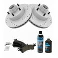 thumbnail image 2 of TRQ Front Brake Performance Rotor & Posi Ceramic Pad Kit w/Chemicals BKA21503, 2 of 6