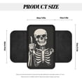 thumbnail image 7 of Yuyamidu Skull Car Arm Rest Covers Soft Auto Armrest Pad with 2 Pockets Automoblie Interior Accessories Black Car Center Console Armrest Cushion Cover Fit for Most Vehicles, 7 of 7