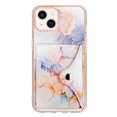 thumbnail image 6 of Compatible with iPhone 14 Plus Wallet Case with Card Holder, Back Flip Folio PU Leather Kickstand Card Slots Case for Women Girls, Double Magnetic Clasp Cover For iPhone 14 Plus,Marble #1, 6 of 6