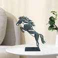 thumbnail image 1 of Estatua de caballo corriendo, estatua de caballo galopante, arte de mesa, adorno de caballo de pie exitoso para decoración de estantería de baño, 1 of 8