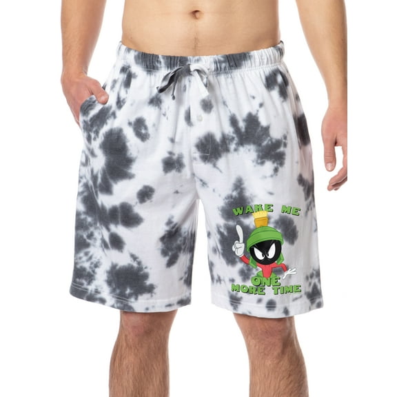 Looney Tunes Marvin the Martian Men's Sleep Pajama Shorts For Adults